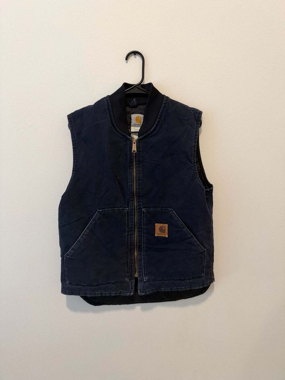 Carhartt V02 MDT Duck Vest Medium Regular Navy Blue Canvas